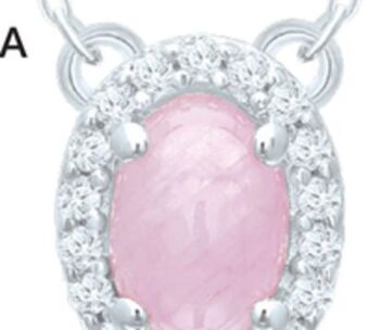 Charm Diamond Polar pink sterling silver 16 pink sapphire & diamond necklace offer