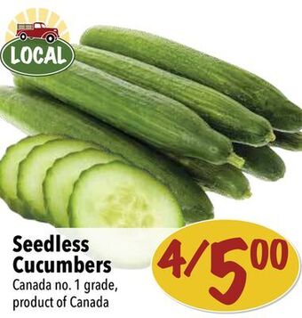 Farm Boy Seedless cucumbers offer