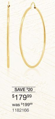 Charm Diamond 10k yellow gold 40mm polished tube hoop earrings offer