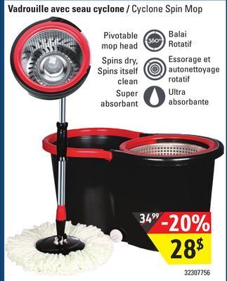 Sushi Shop Cyclone spin mop offer