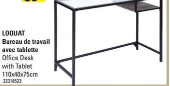 Sushi Shop Office desk with tablet offer