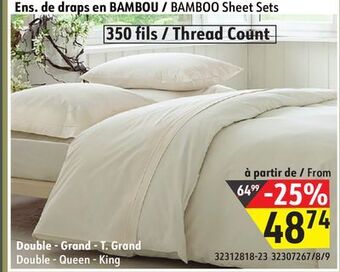 Sushi Shop Bamboo sheet sets offer
