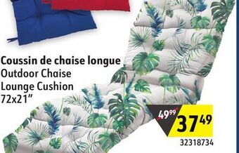 Sushi Shop Outdoor chaise lounge cushion offer