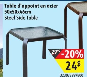 Sushi Shop Steel side table offer