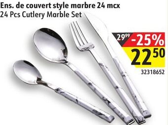 Sushi Shop 24 pcs cutlery marble set offer