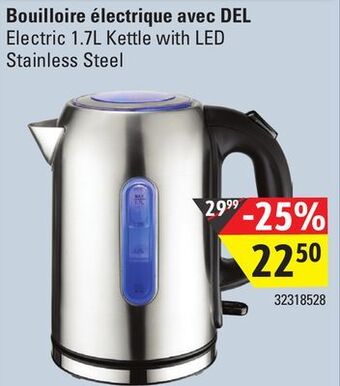 Sushi Shop Electric 1.7l kettle with led stainless steel offer