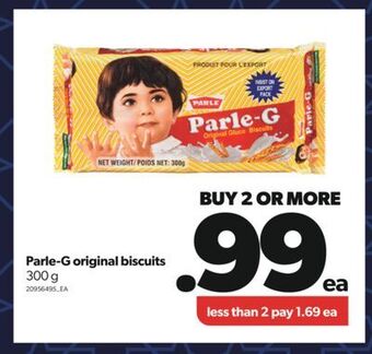 Real Canadian Superstore Parle-g original biscuits, 300 g offer