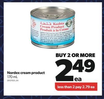 Real Canadian Superstore Nordex cream product, 170 ml offer