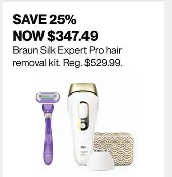 Hudson's Bay Braun silk expert pro hair removal kit offer