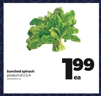 Real Canadian Superstore Bunched spinach offer