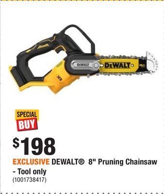 Home Depot Exclusive dewalt® 8 pruning chainsaw - tool only offer