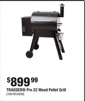 Home Depot Traeger® pro 22 wood pellet grill offer