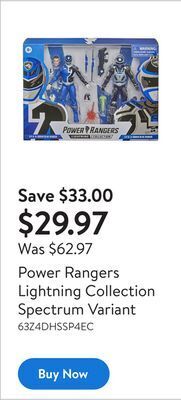 Walmart Power rangers lightning collection spectrum variant offer