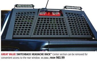Canadian Tire Aries switchback headache rack* offer
