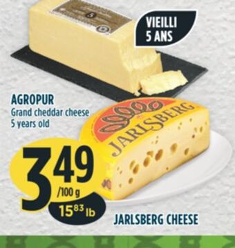 Marché Adonis Agropur grand cheddar cheese offer