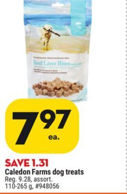 Giant Tiger Caledon farms dog treats offer