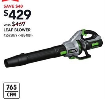 RONA Ego leaf blower offer