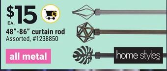 Homestyles 48-86 curtain rod