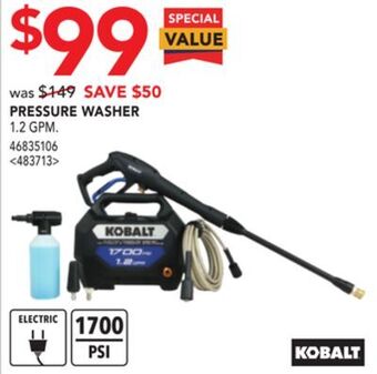 RONA Kobalt pressure washer offer