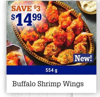 M & M Food Market Buffalo shrimp wings offer