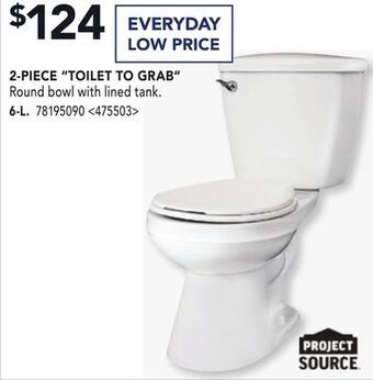 RONA Project source 2-piece toilet to grab offer