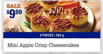 M & M Food Market Mini apple crisp cheesecakes offer