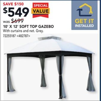 RONA 10 x 12' soft top gazebo offer