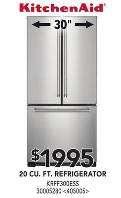 RONA Kitchenaid 20 cu.ft. refrigerator offer