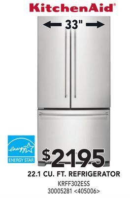RONA Kitchenaid 22.1 cu. ft refrigerator offer