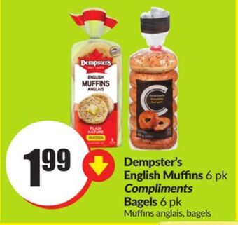 FreshCo Dempster's english muffins 6 pk offer
