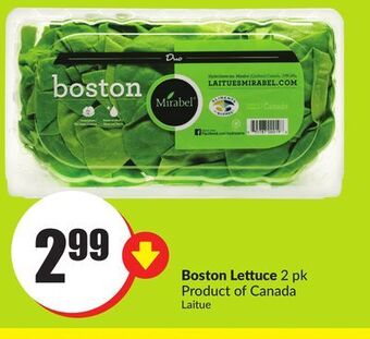 FreshCo Boston lettuce 2 pk product of canada offer