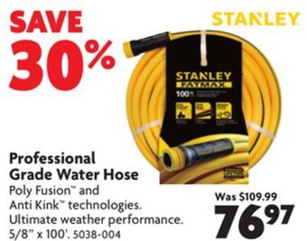 Home Hardware Professional grade water hose offer