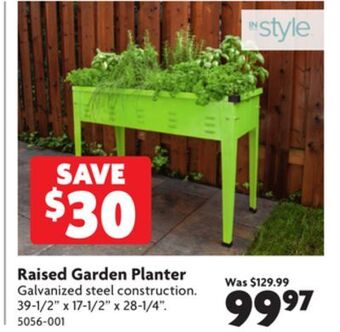 Home Hardware Raised garden planter offer
