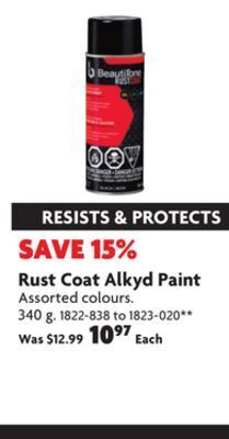 Home Hardware Rust coat alkyd paint offer