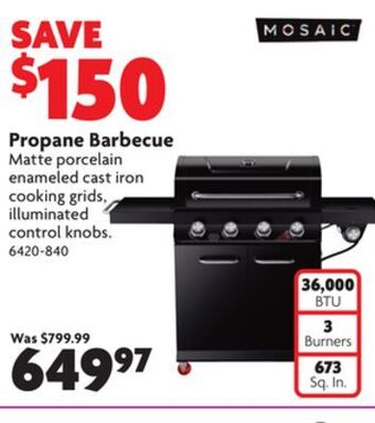 Home Hardware Propane barbecue offer