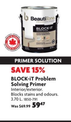Home Hardware Block-it problem solving primer offer
