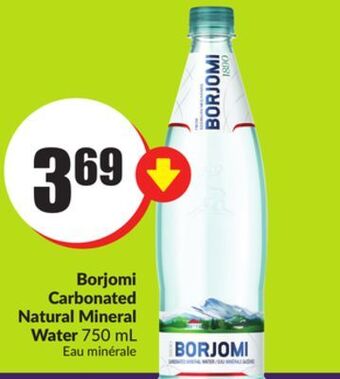 Chalo FreshCo Borjomi carbonated natural mineral water 750 ml offer