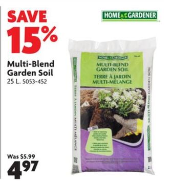 Home Hardware Multi-blend garden soil offer