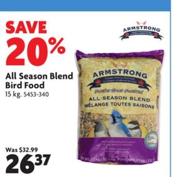 Home Hardware All season blend bird food offer
