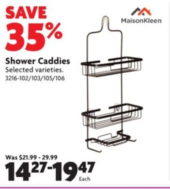 Home Hardware Shower caddies offer