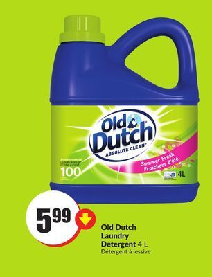 Chalo FreshCo Old dutch laundry detergent 4 l offer