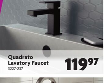 Home Hardware Quadrato lavatory faucet offer