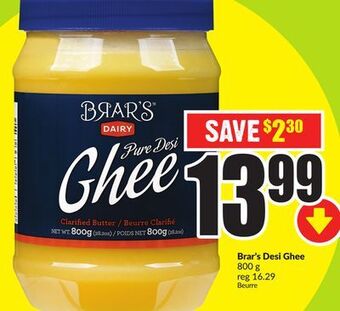 Chalo FreshCo Brar's desi ghee 800 g offer