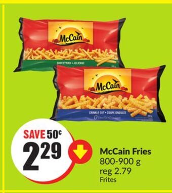 Chalo FreshCo Mccain fries 800-900 g offer