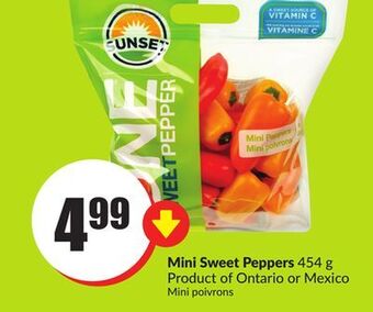Chalo FreshCo Mini sweet peppers 454 g product of ontario or mexico offer