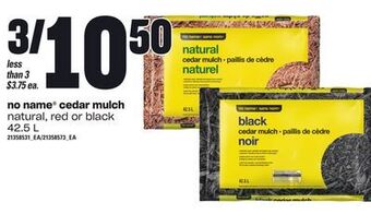 Zehrs Markets No name® cedar mulch, 42.5 l offer