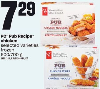 Zehrs Markets Pc® pub recipe chicken, 600/700 g offer