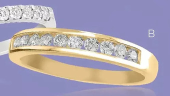 Charm Diamond 0.25 ctw 14k yg wedding ring offer
