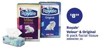 Zehrs Markets Royale® velour® & original 6 pack facial tissue offer