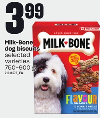 Zehrs Markets Milk-bone dog biscuits, 750-900 g offer